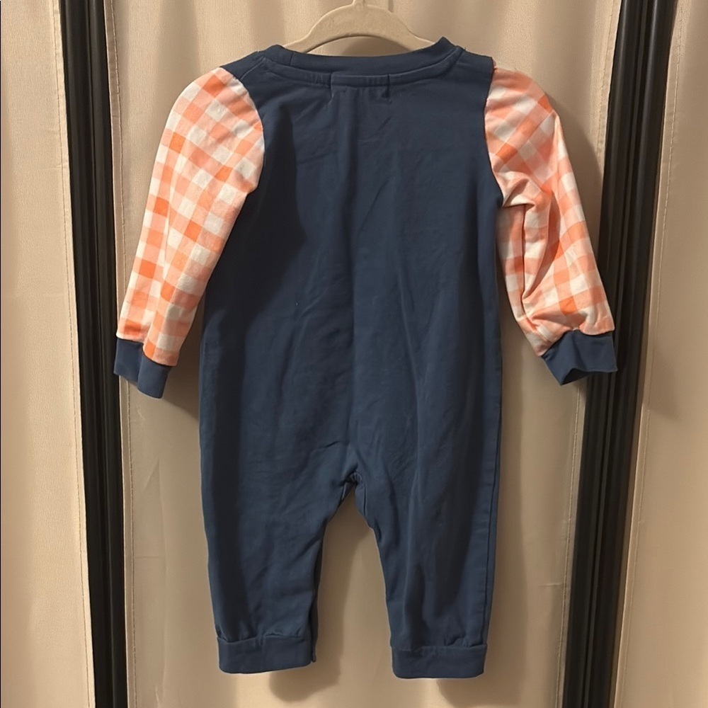 Cozy Blue and Orange One Piece - Picture 6 of 6